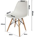 Krzesło IMPERIA MINT w stylu skandynawskim