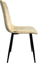 Krzesło tapicerowane Velvet Cream II profesjonalne, eleganckie