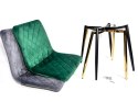 Krzesło tapicerowane Velvet Cream II profesjonalne, eleganckie