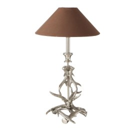 Elegancka lampa stołowa z porożem jelenia