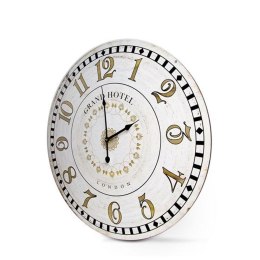 Zegar ścienny kremowy MDF 60 cm - styl retro