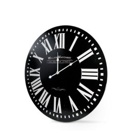 Zegar ściany retro - 60 cm, czarny