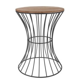 Elegancki stolik kawowy z metalu i MDF, 40x30 cm