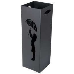 Elegancki metalowy parasolnik 60 cm - czarny