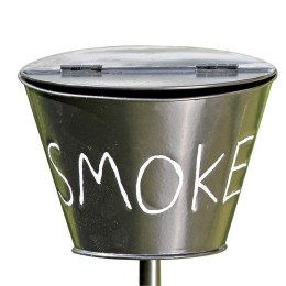 Metalowa popielniczka ogrodowa Smoke 110 cm - czarna, średnica 9,5 cm