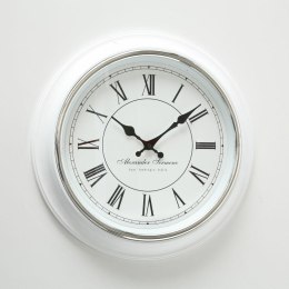 Zegar ścienny Yella 40 cm - Biała rama, Czarne wskazówki