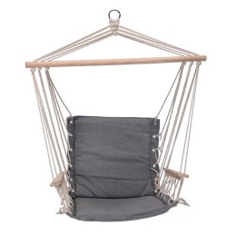 Fotel hamakowy - Siedzenie szare z bawełny