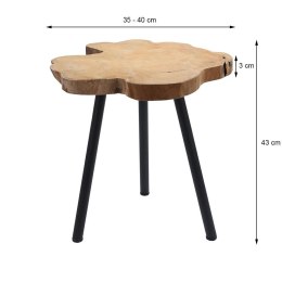 Stolik kawowy z drewna tekowego - 35-45 cm