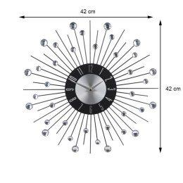 Ekskluzywny Zegar Kryształowy 42cm - Nowoczesny Design