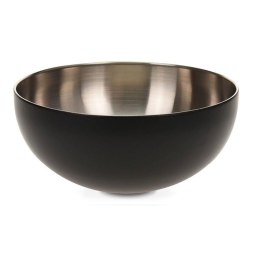 Elegancka miska ze stali nierdzewnej, czarna, 24 cm