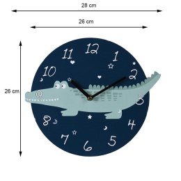 Zegar Dziecięcy Krokodyl 26cm