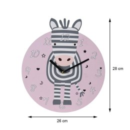 Zegar Ścienno-Dziecięcy Zebra 26 cm