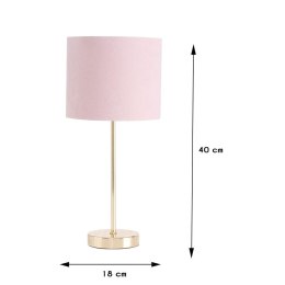 Lampa stołowa Lorie różowa 18x40 cm