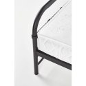 Łóżko metalowe Linda 90x200 cm, czarne