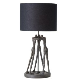 Lampa stołowa Cali 69 cm - Czarny abażur, Ręcznie wykonana