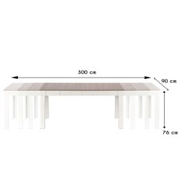 Solidny stół Sewryn rozkładany - 300x90 cm