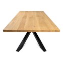 Duży stół jasny dąb 180x100 cm | OakLoft