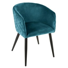 Krzesło Marlo Velvet niebieskie