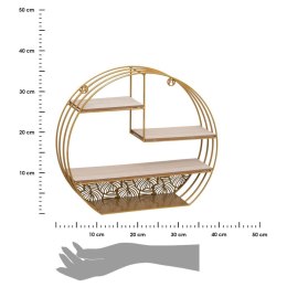Półka ścienna Ferro złota - stylowo zdobiona, funkcjonalna