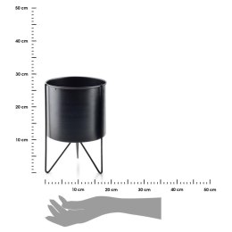 Osłonka Swen Cylindre Black 26 cm Stojak tarasowy