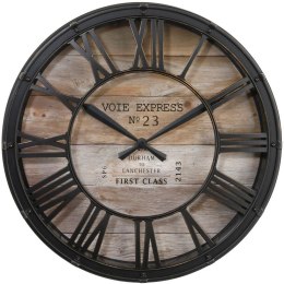 Zegar ścienny vintage rzymskie cyfry 39 cm - brązowy