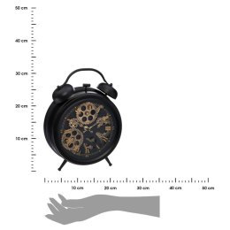 Zegar Stołowy Metal Czarny | Cichy Mechanizm