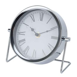 Zegar stołowy metalowy - elegancki design (16,5x18x7 cm)