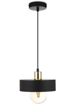 Lampa wisząca czarno-złota BerlinStil 20cm