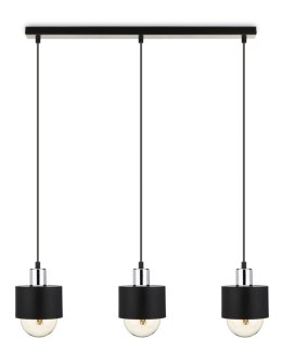 Lampa BerlinStil sufitowa czarna (3x)