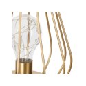 Lampka LED z żarówką - Nowoczesny design, złoty metal, 17 cm