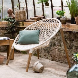 Fotel Sutton - Natur+ Drewno siedzisko