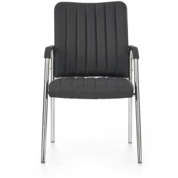 Fotel Vigor - Czarny Fotel z Wysokiej Jakości Eco Skóry