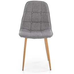 Krzesło K316, tkanina obiciowa, stalowe nogi+dąb