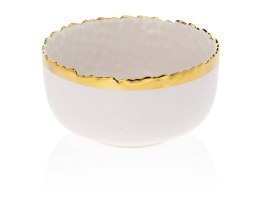 Salaterka Kati White Gold - Biała ceramika z złotym wykończeniem
