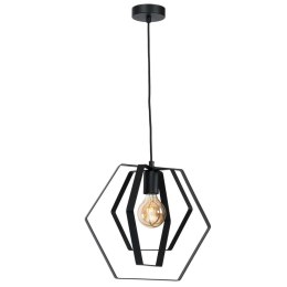 Lampa wisząca hexagon 40 cm - styl industrialny