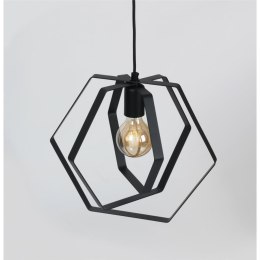 Lampa wisząca hexagon 40 cm - styl industrialny