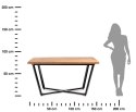 Ekskluzywny stół jadalniany duży 150x90 cm, kolor ciemny dąb