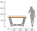 Duży stół konferencyjny 150x90 - Jasny dąb