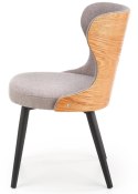 Eleganckie Krzesło Tapicerowane z Stalowymi Nogami