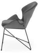 Krzesło tapicerowane welurowe - K-458
