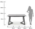 Stół rozkładany Tiziano - jasny popiel (50 characters)