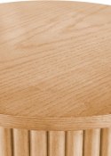 Elegancki stolik kawowy z naturalnym drewnem 40 cm