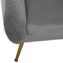 Luksusowy fotel welurowy - Solaro Velvet Grey
