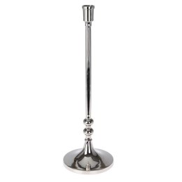 Świecznik aluminiowy 41 cm - srebrny elegancki