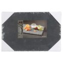 Talerz z kamienia łupkowego 20x30 cm Prostokątna deska kuchenna wykonana z łupka kamiennego, idealna do serwowania dań i przekąs