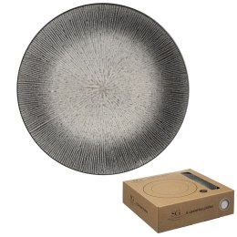 Vasel - Komplet 6 talerzy obiadowych, 27 cm, antracyt