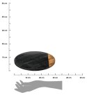 Czarna Marmurowa Deska Obrotowa 30 cm