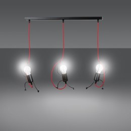 Nowa lampa sufitowa BOBI 3 BLACK - czarny zwis, innowacyjny design