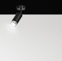 Lampa sufitowa loftowa HIRO 1 czarno-srebrna