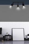Lampa sufitowa LED Hiro 3 - Czarno-srebrna